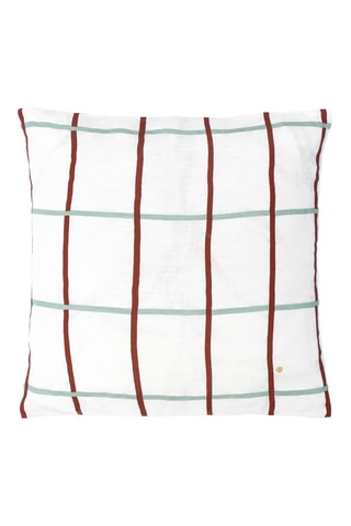 Housse de coussin en lin Carl - Caramel - 50 x 50 cm