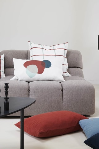 Housse de coussin en lin Carl - Caramel - 50 x 50 cm