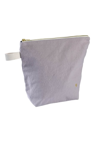 Trousse de toilette en coton biologique Iona - Lilas
