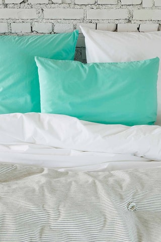 Taie d'oreiller en coton biologique Céleste - Diabolo