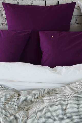 Taie d'oreiller en coton biologique Céleste - Violet