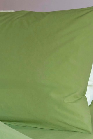 Taie d'oreiller en coton biologique Céleste - Vert