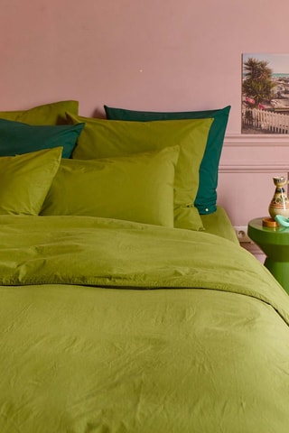 Taie d'oreiller en coton biologique Céleste - Vert