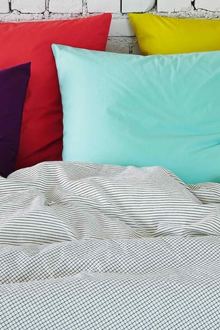 Taie d'oreiller en coton biologique Céleste - Diabolo