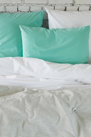 Taie d'oreiller en coton biologique Céleste - Diabolo