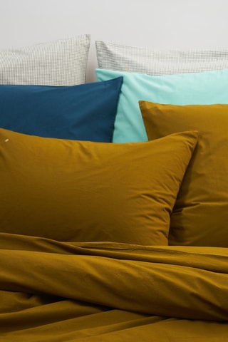 Taie d'oreiller en coton biologique Céleste - Diabolo