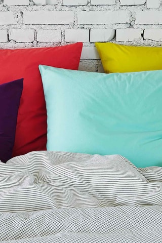 Taie d'oreiller en coton biologique Céleste - Absinthe