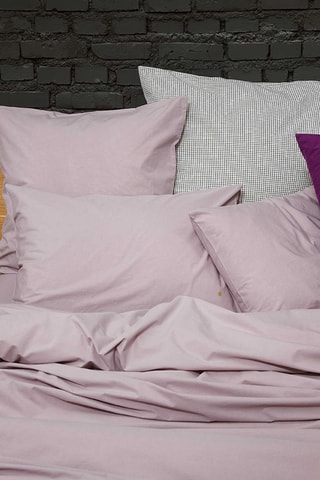 Taie d'oreiller en coton biologique Céleste - Rose