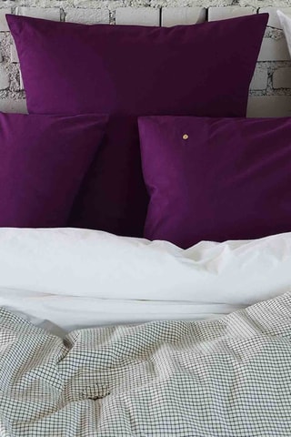 Taie d'oreiller en coton biologique Céleste - Violet