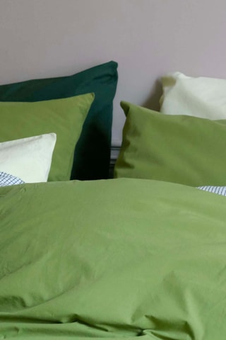 Taie d'oreiller en coton biologique Céleste - Vert