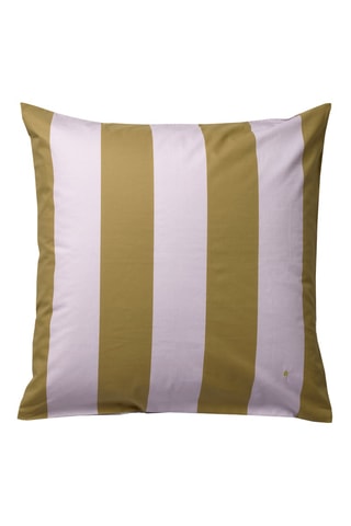 Taie d'oreiller en coton biologique Malo - Rose et vert