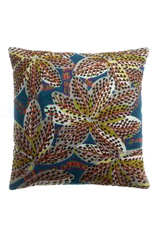 Coussin coton Ariane - Bleu - 45 x 45 cm