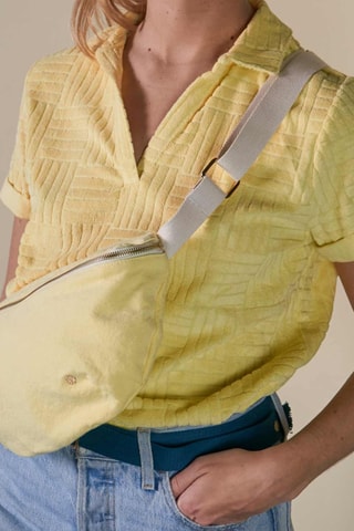 Sac banane en coton biologique Iona - Jaune pâle