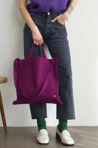 Tote bag en coton biologique Iona - Violet