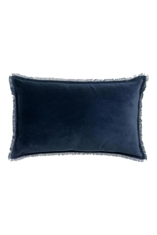 Coussin coton Fara - Bleu - 40 x 65 cm