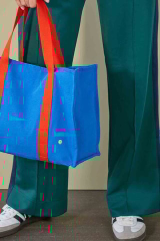 Cabas en coton biologique Iona - Bleu