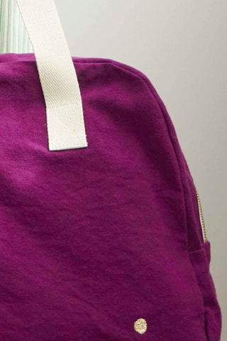 Sac de voyage en coton biologique Iona - Violet - 42 cm