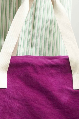 Sac de voyage en coton biologique Iona - Violet - 42 cm