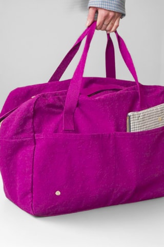 Sac de voyage en coton biologique Iona - Violet - 42 cm