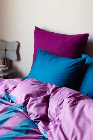 Housse de couette en coton biologique Malo - Violet