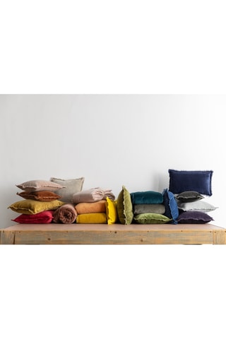 Plaid coton Fara - Bleu - 135 x 200 cm