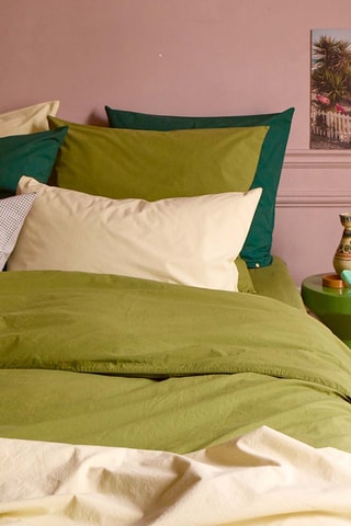 Housse de couette en coton biologique Céleste - Vert