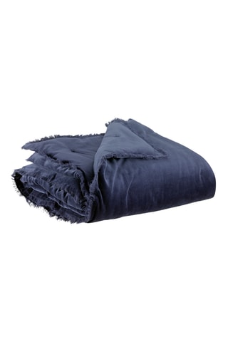 Couvre-lit Fara - Bleu - 260 x 260 cm