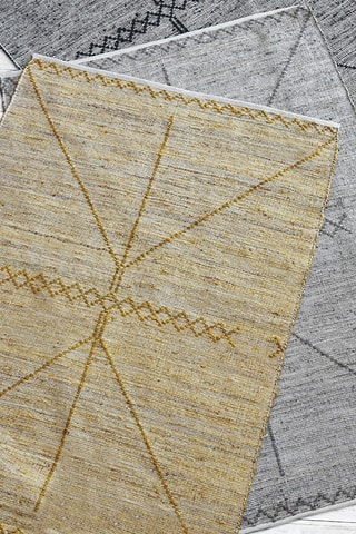 Tapis Jiazi - Naturel et jaune