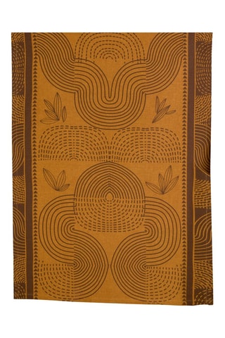 2 x Torchon Etna - Orange et marron - 50 x 70 cm