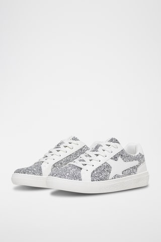 Baskets - Blanc et argenté