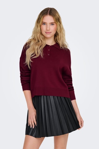 Pull oversize - Bordeaux