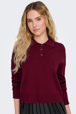 Pull oversize - Bordeaux