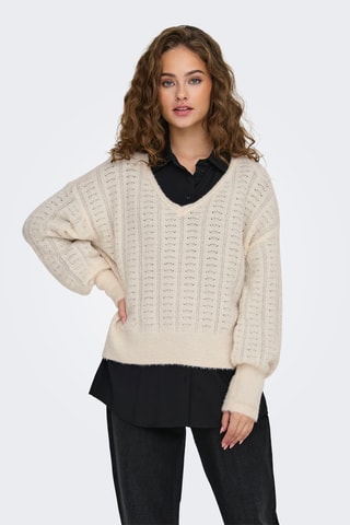 Pull regular - Écru