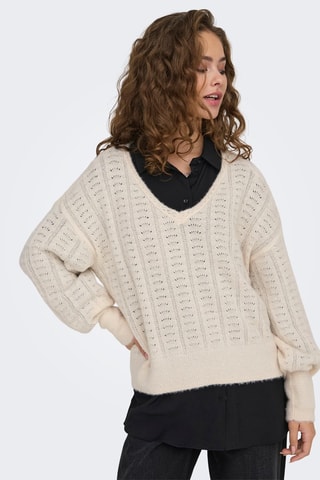 Pull regular - Écru