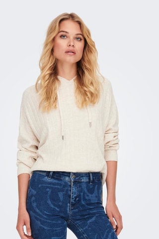 Pull à capuche - Beige