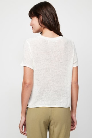 Pull à manches courtes - Blanc cassé