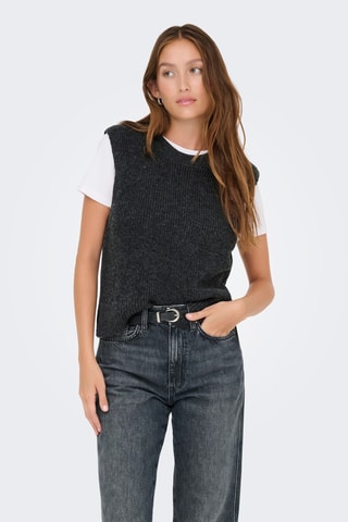 Pull sans manches - Gris foncé chiné