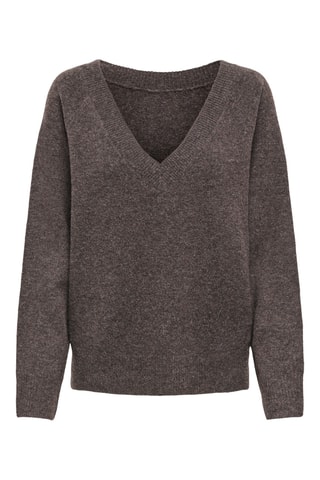 Pull en coton biologique - Marron chiné