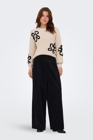 Pull - Beige et noir