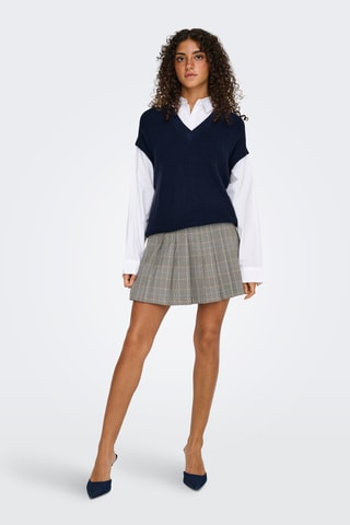 Pull trompe-l'œil - Bleu marine