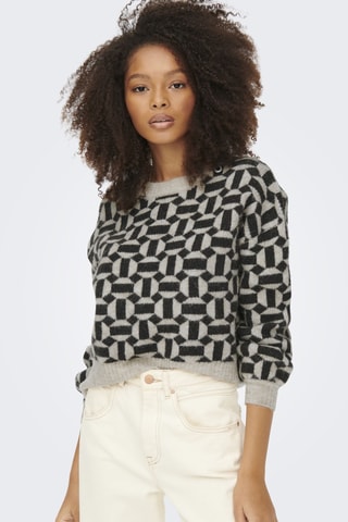 Pull - Beige et noir