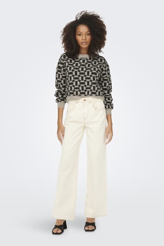 Pull - Beige et noir