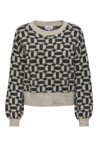 Pull - Beige et noir