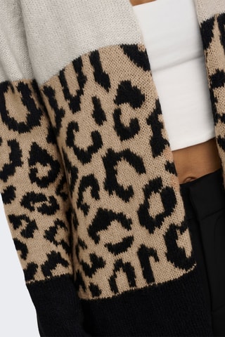 Gilet long - Noir et beige