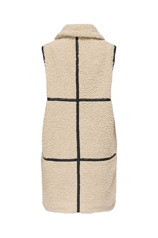 Veste longue sans manches - Beige