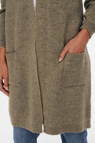 Gilet long - Kaki chiné