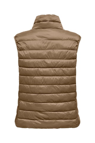 Doudoune sans manches  - Marron