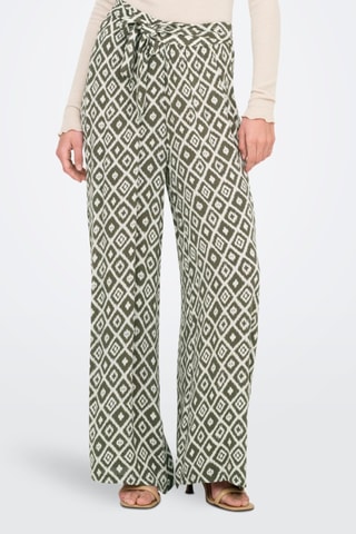 Pantalon taille haute - Vert