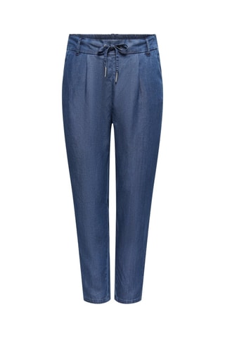 Pantalon en jean taille haute - Bleu marine