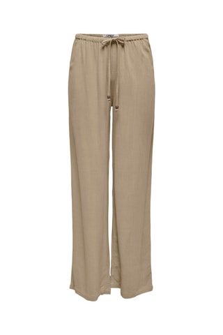 Pantalon taille haute - Beige